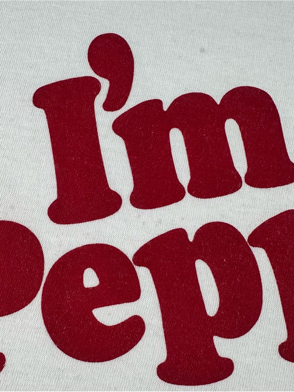 Dr Pepper I’m a Pepper Ringer T Shirt Retro Soda Graphic Tee Red White M - Picture 10 of 12